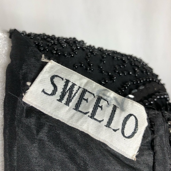 Sweelo Vintage black sequin Dress M 8-10 - Picture 7 of 8